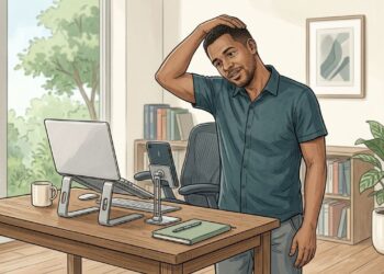 Como melhorar a postura e aliviar as dores no pescoço de quem trabalha sentado