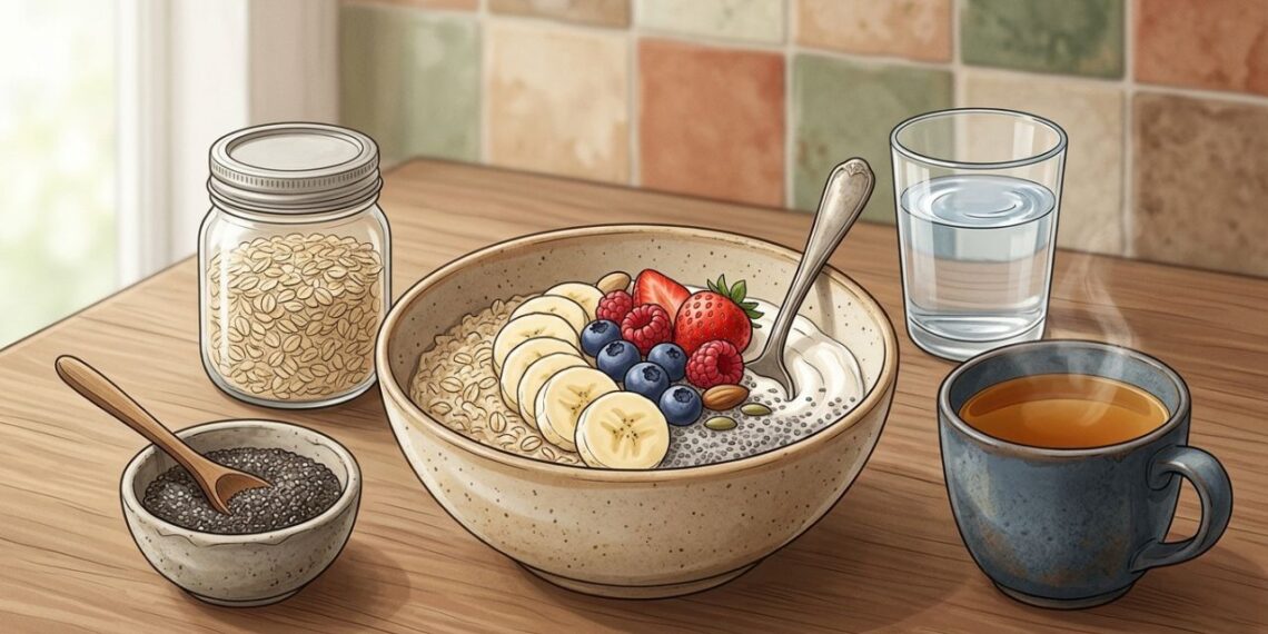 Aveia ou chia no café da manhã: qual é melhor para o colesterol e a saciedade