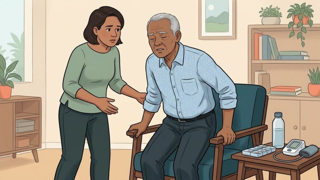 Tontura postural frequente aumenta o risco de quedas, especialmente em idosos.