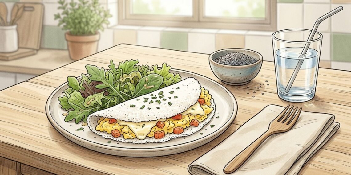 Segundo especialistas, tapioca com ovo e queijo oferece praticamente os mesmos benefícios de saciedade que uma refeição completa no dia a dia