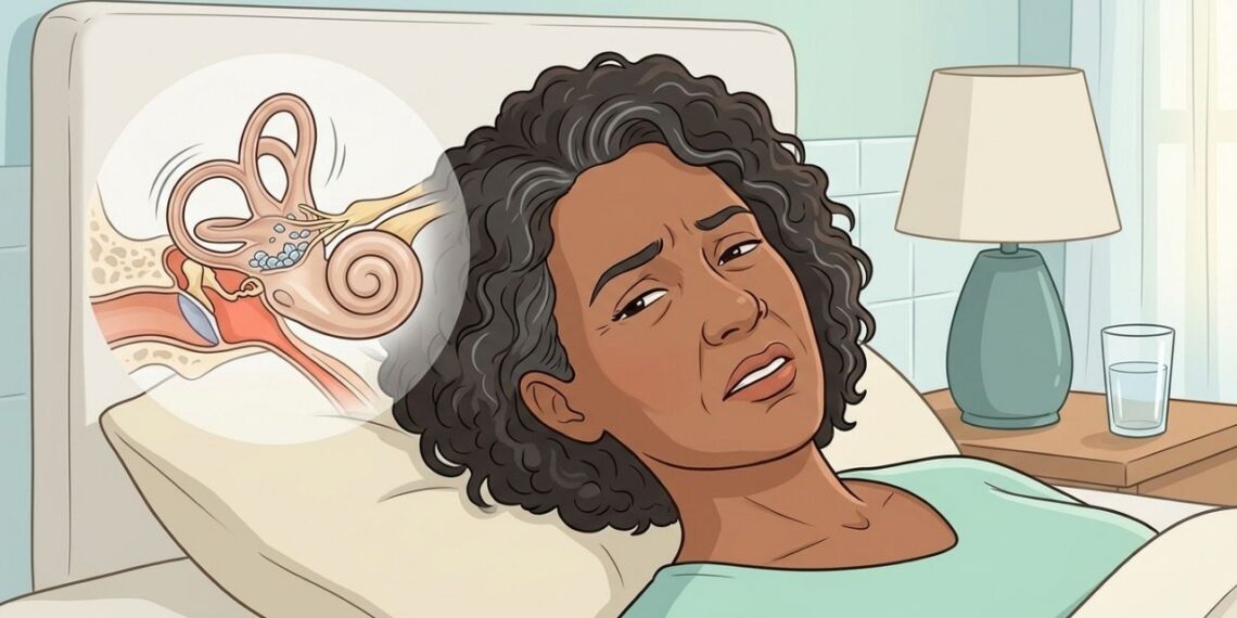 A tontura começa quando você vira na cama, olha para cima ou se abaixa? Pequenos cristais no ouvido podem explicar