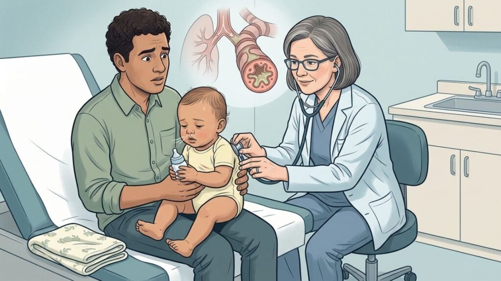Respiração acelerada e dificuldade para mamar exigem avaliação pediátrica rápida.