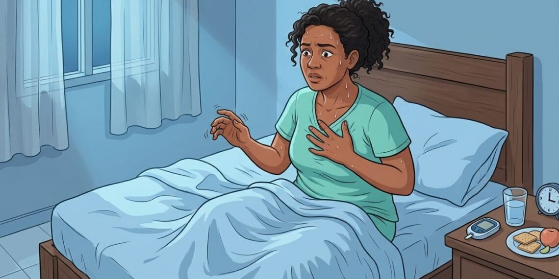 Despertar suando frio, com fome intensa e tremores nas mãos pode ser um sinal de hipoglicemia noturna