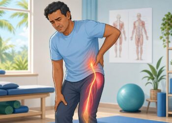 Dor lombar que desce pela perna: a pista que diferencia ciática de dor muscular comum e orienta o tratamento