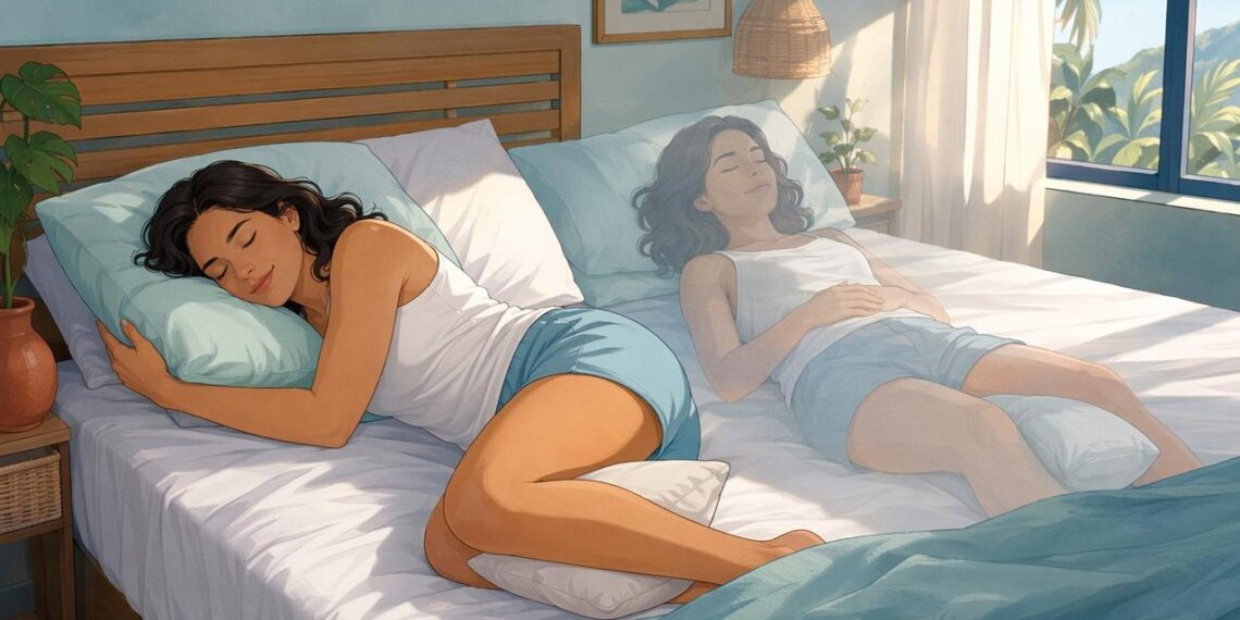 Dormir de lado ou de barriga para cima: qual é a melhor posição para o corpo?