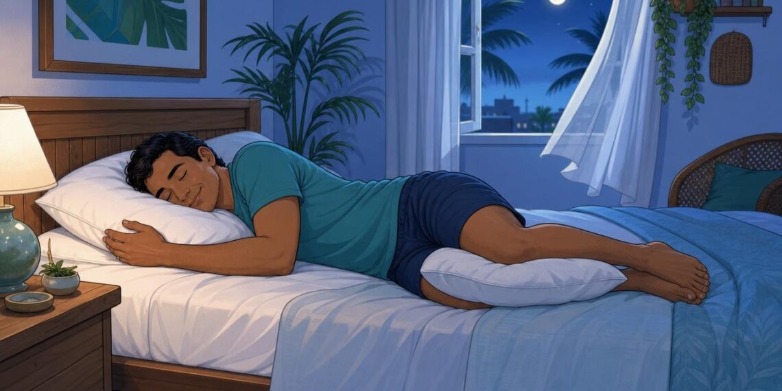 Dormir de lado ou de barriga para cima: qual é melhor para o corpo durante a noite