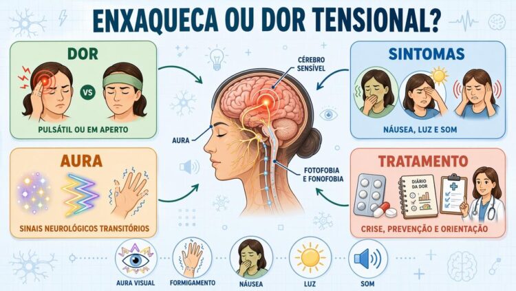 Enxaqueca o que é e como diferenciá-la de uma simples dor de cabeça ...