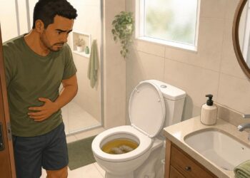 Fezes claras ou acinzentadas junto com urina escura não são só alimentação: podem indicar obstrução nas vias biliares