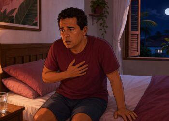 Ficar sem fôlego ao falar muito ou deitar nem sempre é só cansaço: às vezes é um sinal de retenção de líquido ligada ao coração
