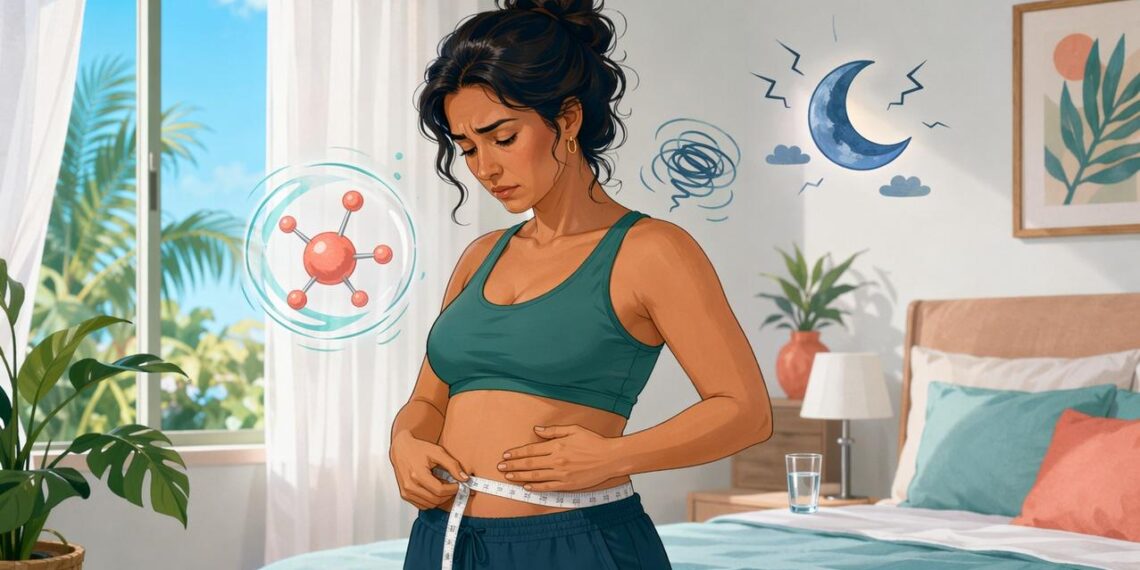 Ganhar peso na barriga mesmo comendo pouco nem sempre é só metabolismo lento: pode ser um sinal de cortisol alto ligado ao estresse