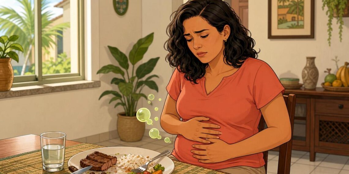 Inchaço abdominal constante: baixa produção de ácido estomacal e de enzimas digestivas