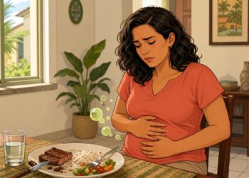 Inchaço abdominal constante: baixa produção de ácido estomacal e de enzimas digestivas