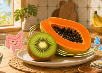 Kiwi ou mamão em jejum: qual ajuda mais no intestino preso segundo os estudos
