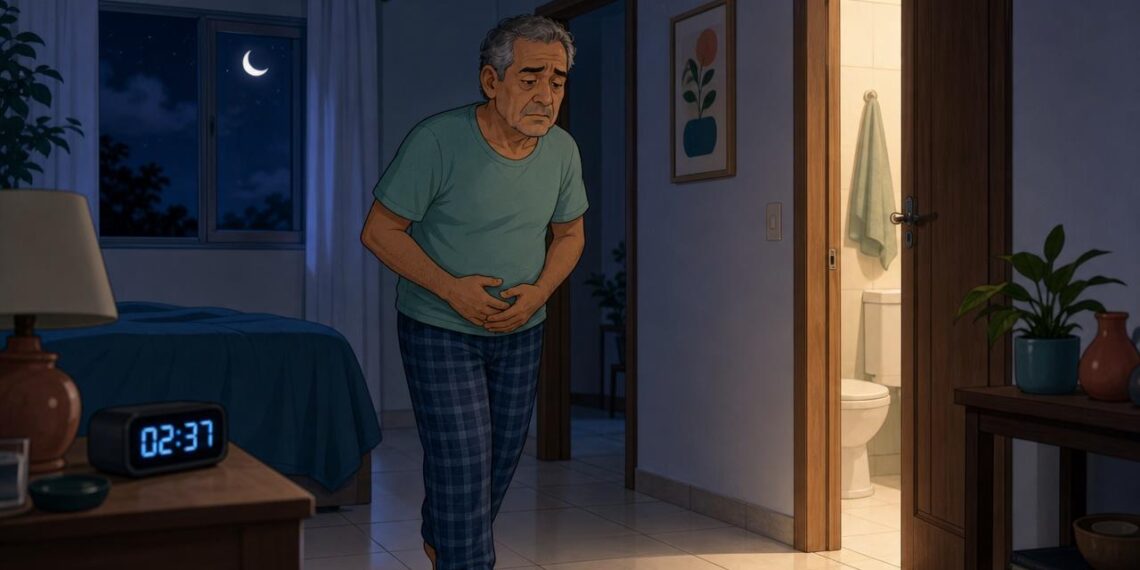Levantar várias vezes à noite para urinar no homem nem sempre é só bexiga cheia, pode ser um sinal de próstata aumentada