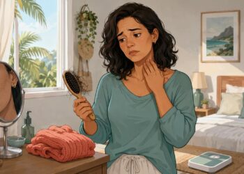 O cansaço, o ganho de peso e a queda de cabelo na mulher nem sempre são estresse, podem ser um sinal de hipotireoidismo
