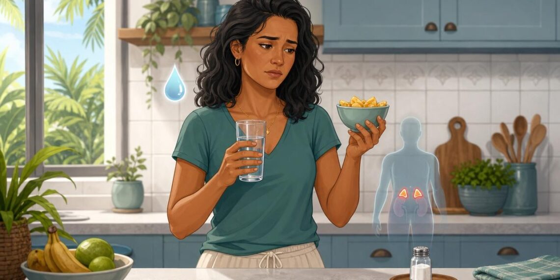 O desejo intenso por alimentos salgados nem sempre é apenas hábito: pode ser reflexo de desidratação ou alteração nas glândulas suprarrenais