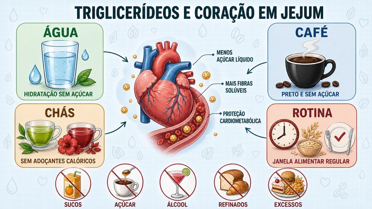 Quatro pilares matinais para proteger o coração e evitar triglicerídeos altos.