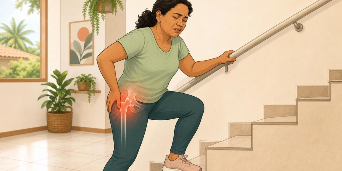 O que causa dor no quadril que piora ao subir escadas