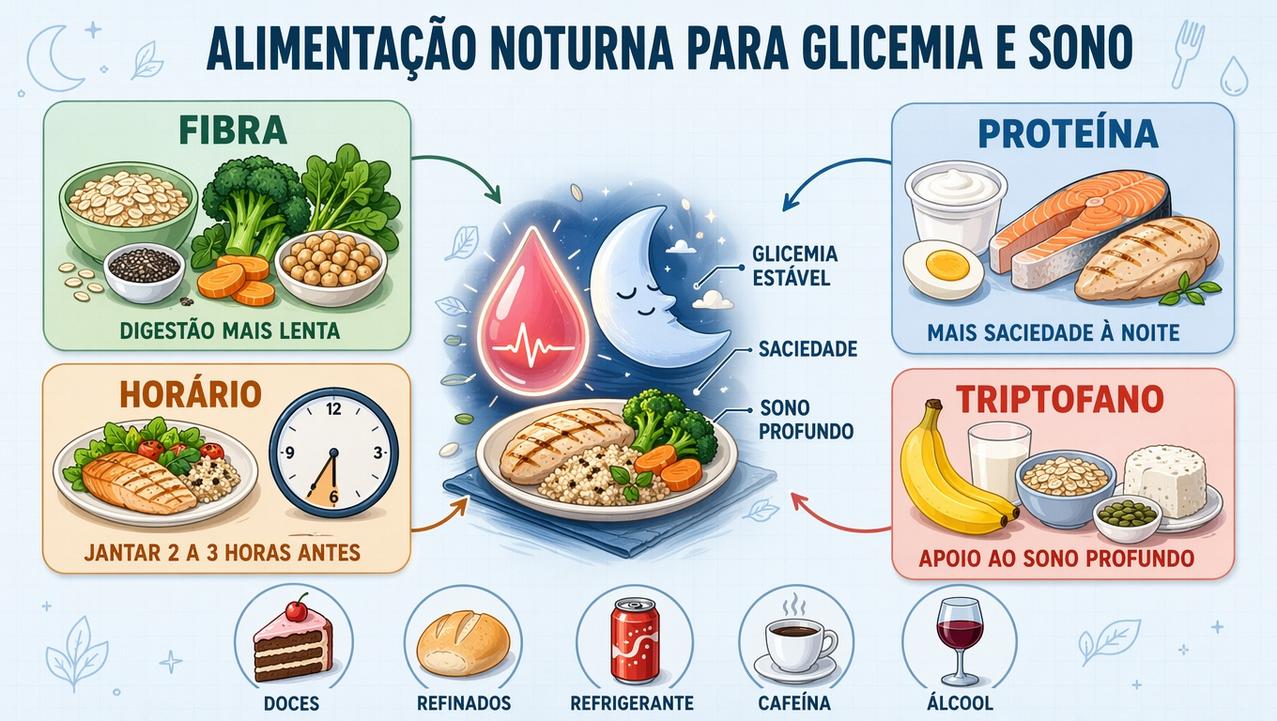 Os quatro pilares noturnos combinam composição, horário e triptofano para dormir melhor.