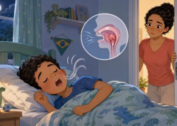 O ronco alto e as pausas na respiração do seu filho ao dormir nem sempre são normais, podem ser um sinal de apneia infantil