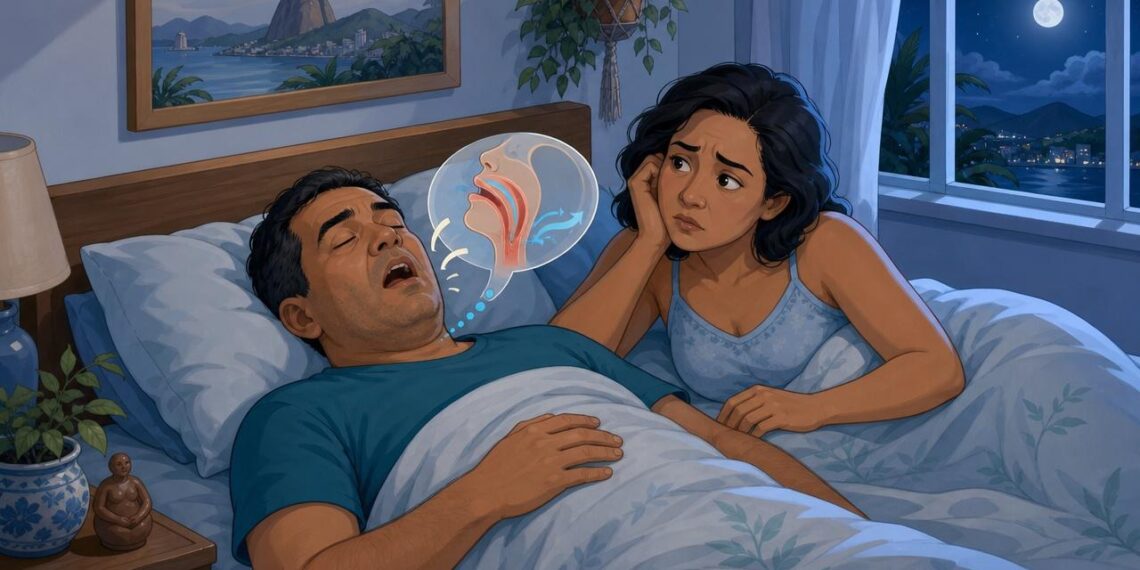 O ronco alto e frequente nem sempre é só barulho, pode ser um sinal precoce de apneia obstrutiva do sono