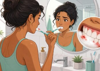 O sangramento na gengiva ao escovar não é normal: pode ser um sinal precoce de gengivite que pede cuidado
