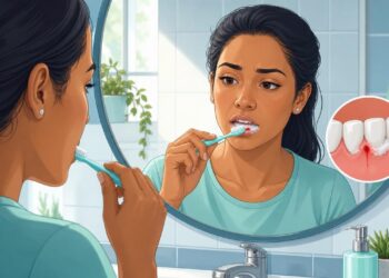 O sangramento na gengiva ao escovar os dentes nem sempre é escovação forte, pode ser um sinal de gengivite