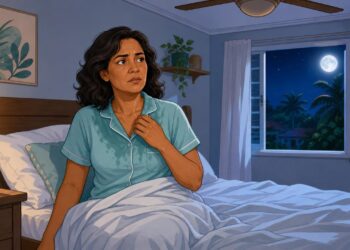 O suor noturno excessivo nem sempre é calor, pode ser um sinal precoce de alteração hormonal ou na função da tireoide