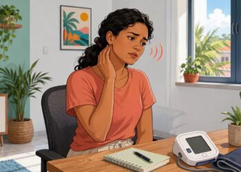 O zumbido constante no ouvido nem sempre é problema auditivo, às vezes é sinal de pressão alta ou tensão na região cervical
