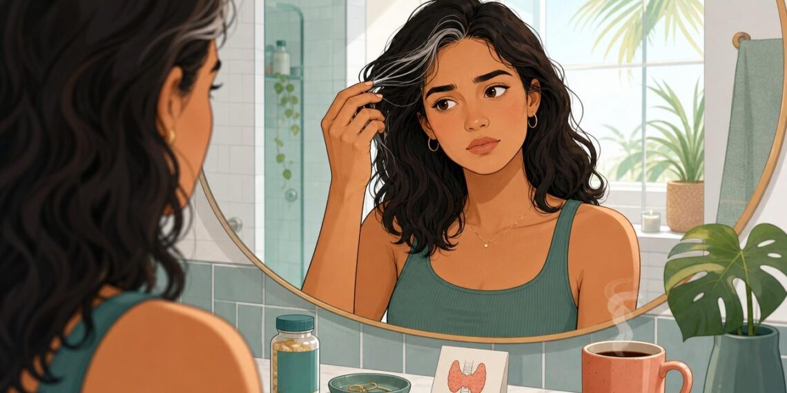 Os cabelos brancos que surgem cedo nem sempre são genética: podem ser um sinal de estresse, falta de vitamina B12 ou problema na tireoide