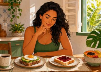 Pão integral ou pão branco no café da manhã, qual sustenta melhor a saciedade e a glicose até o almoço
