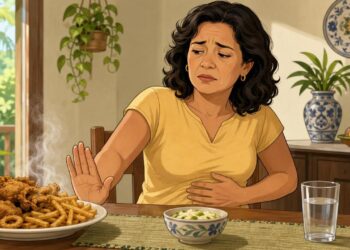 Perder o apetite e enjoar de comida gordurosa nem sempre é só estômago: às vezes é um sinal de sobrecarga na vesícula