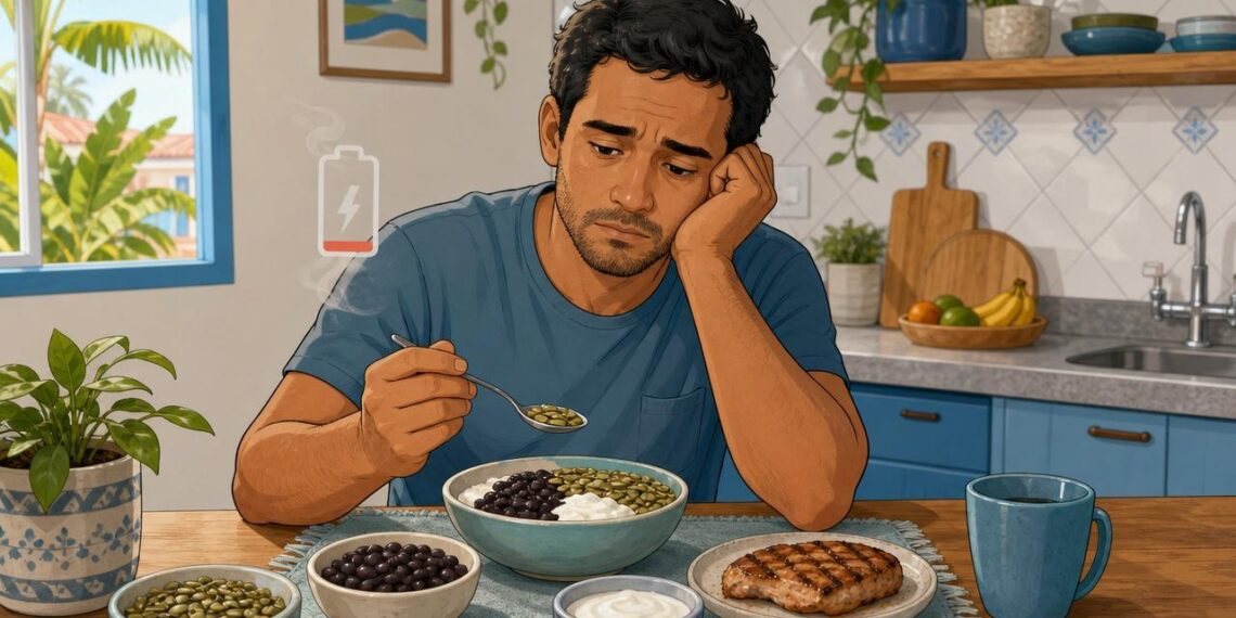 Qual deficiência de nutriente está ligada à queda na libido e à falta de disposição nos homens
