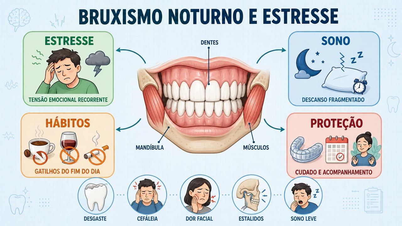 Estresse, sono, hábitos e proteção formam os pilares do cuidado.