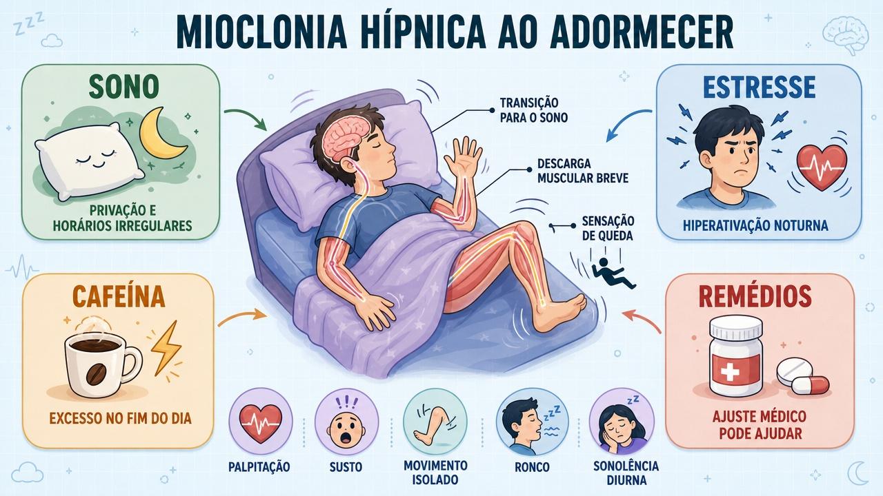 Privação de sono, estresse, cafeína e remédios podem intensificar os abalos.
