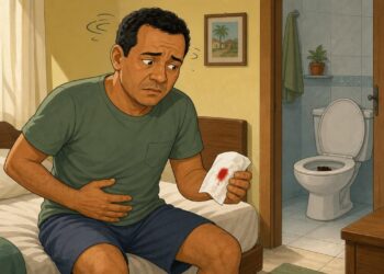 Sangue vermelho vivo ou fezes escuras como borra de café: o que cada tipo de sangramento indica e quando é emergência