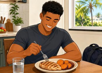 Segundo os especialistas em nutrição, a batata-doce com frango oferece praticamente os mesmos benefícios que suplementos caros de academia