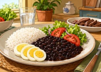 Segundo os especialistas em nutrição, o arroz com ovo e feijão no prato diário fornece praticamente os mesmos benefícios proteicos que a carne vermelha bem preparada
