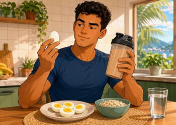 Segundo os nutricionistas, o ovo cozido oferece praticamente a mesma proteína de alto valor que os suplementos em pó