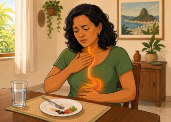 Sentir azia mesmo comendo pouco nem sempre é só ácido demais: às vezes é o contrário, um sinal de baixa produção de ácido no estômago