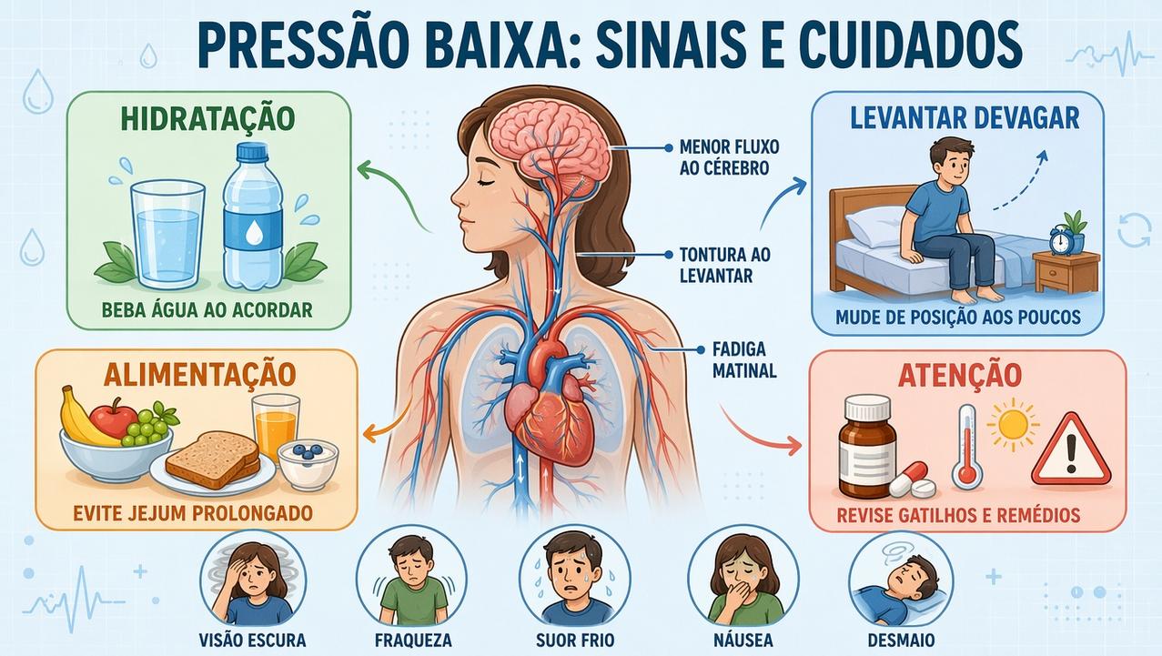 Hidratação, levantar devagar, alimentação e atenção aos gatilhos reduzem episódios.