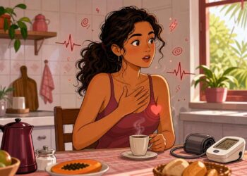 Sentir o coração disparar depois do café nem sempre é só a cafeína: às vezes é um sinal de sensibilidade ligada à pressão e ao estresse
