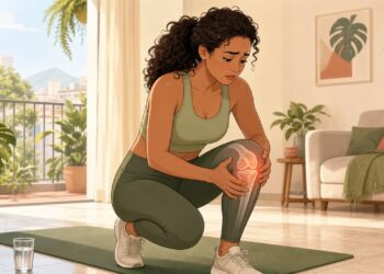 Sentir o joelho estalar e doer ao agachar nem sempre é desgaste: pode ser um sinal de inflamação e falta de colágeno nas articulações