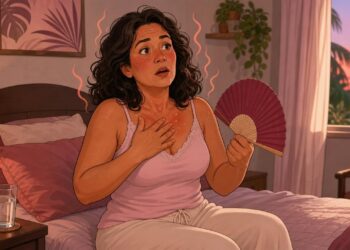 Sentir palpitações e calor de repente nem sempre é ansiedade: em muitas mulheres é um sinal de oscilações hormonais e queda de estrogênio