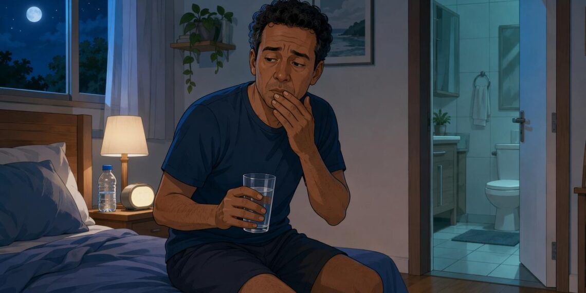 Sentir sede exagerada durante o dia e acordar várias vezes para urinar pode indicar alteração nos níveis de glicose no sangue