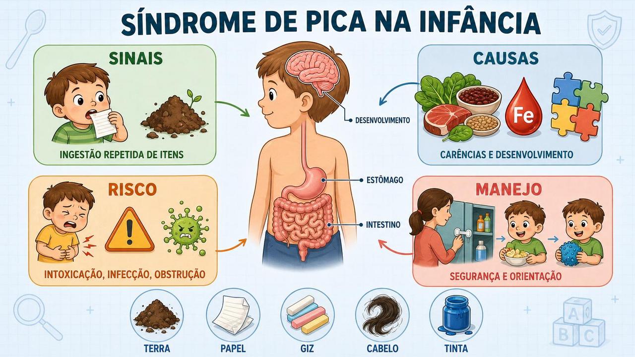 Sinais, causas, riscos e manejo precoce ajudam a reconhecer a síndrome de pica.