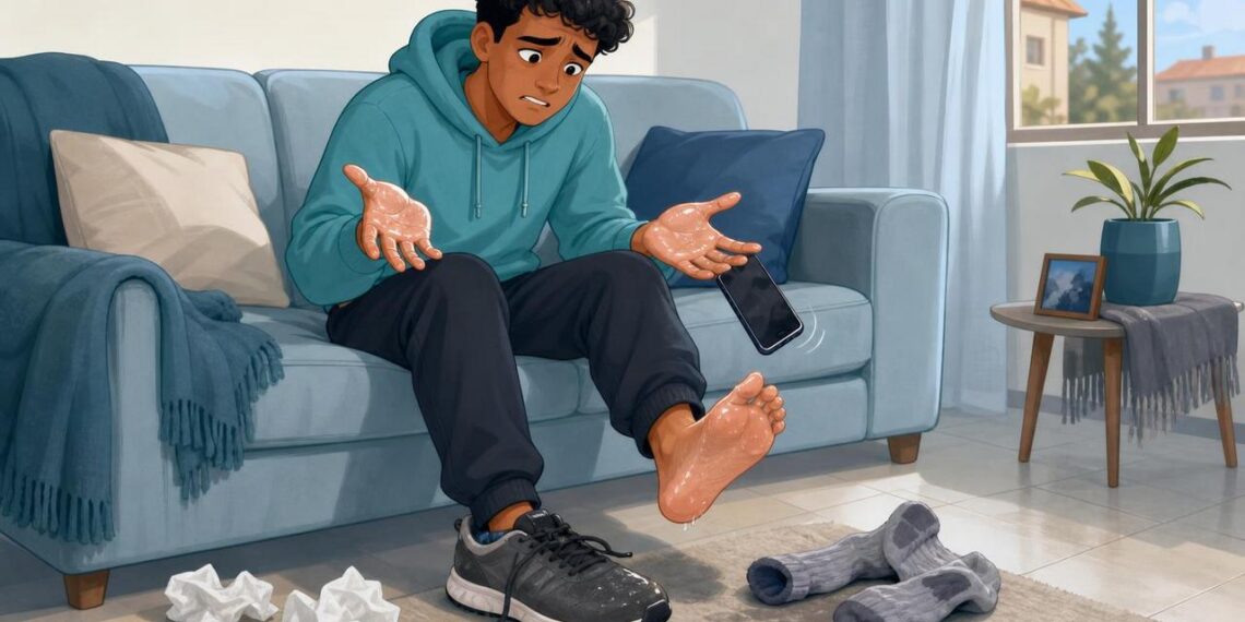 Suar demais nas mãos e nos pés mesmo em repouso e no frio pode ser hiperidrose, uma condição real e tratável