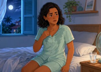 Suar muito durante a noite mesmo com o quarto fresco e sem cobertas pesadas é um sintoma que merece investigação médica