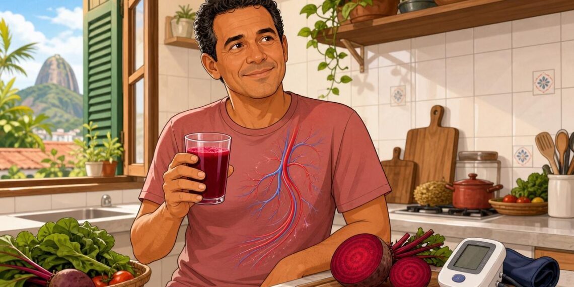 Suco de beterraba e o efeito do nitrato natural sobre a pressão arterial ao longo das semanas