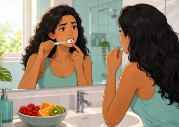 [TÓPICO] - Sangramento na gengiva ao escovar os dentes nem sempre é só escovação forte: pode ser um dos primeiros sinais de deficiência de vitamina C